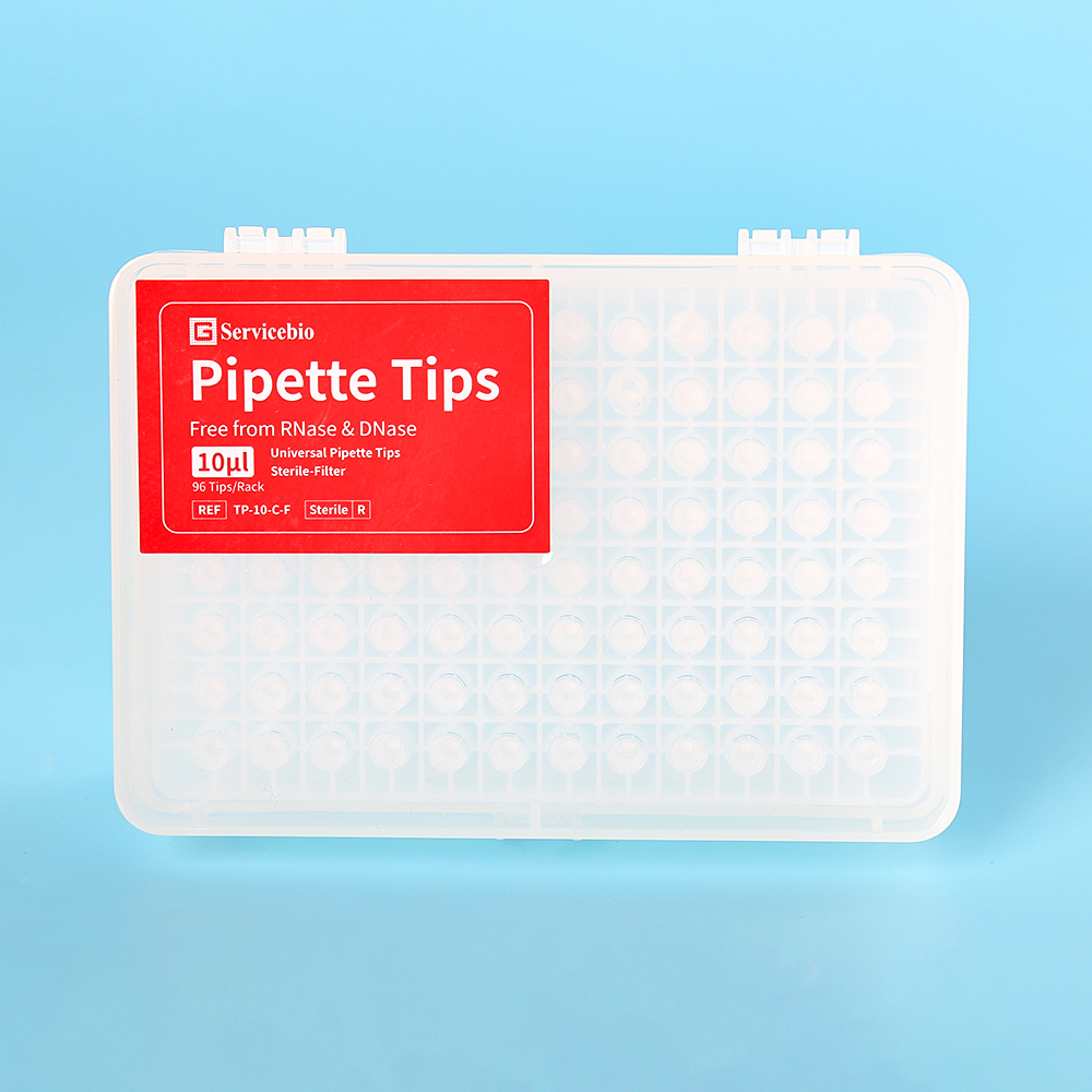 Conseils de pipette filtrée stériles TP-10-C-F 10UL 96 puits PIPETTE TIPS avec filtre